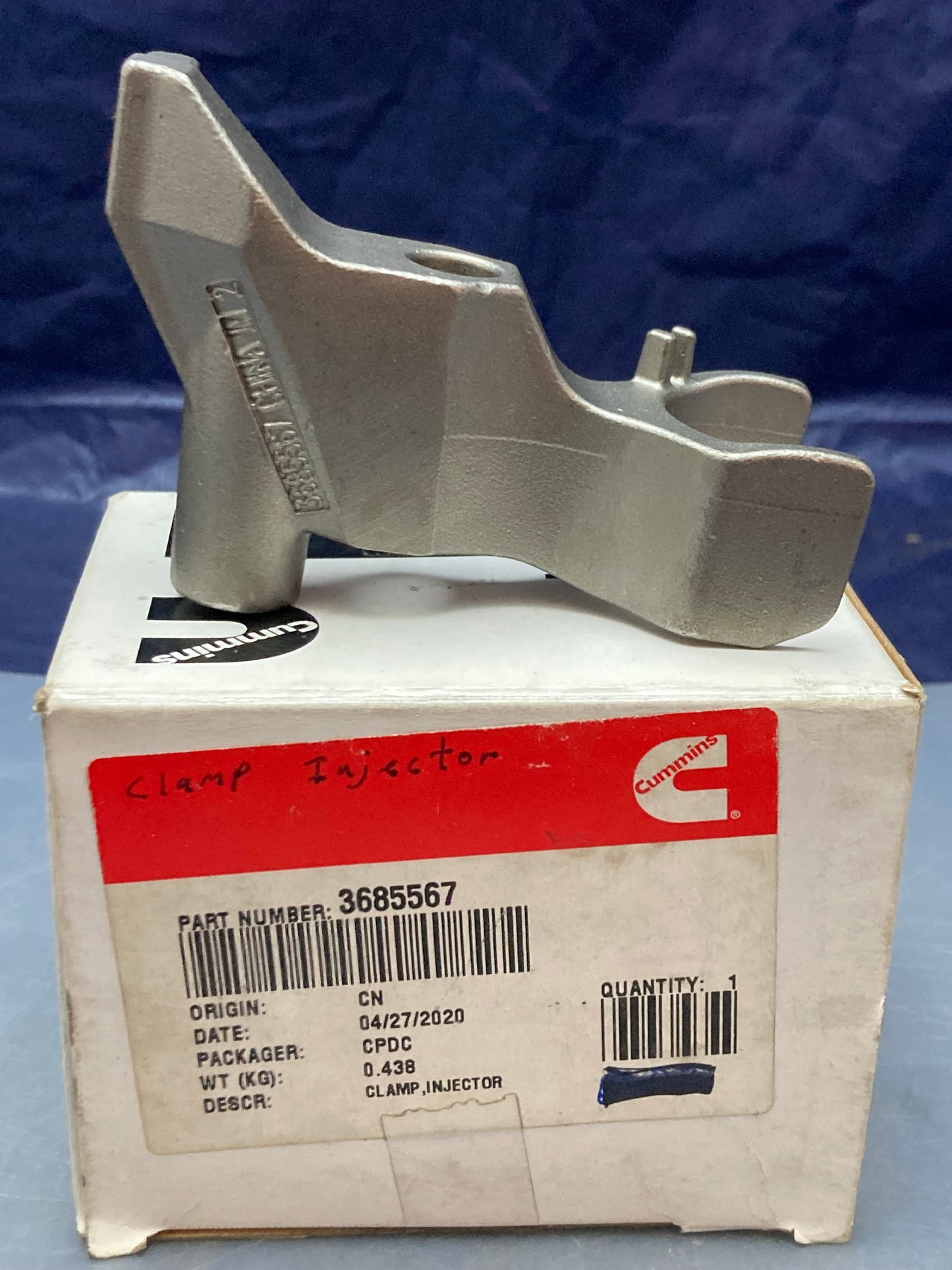 New Genuine Cummins 3685567 Fuel Injector Clamp