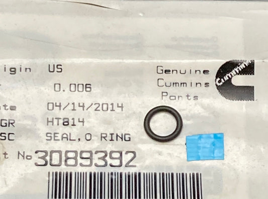 New Genuine Cummins 3089392 Seal O-Ring