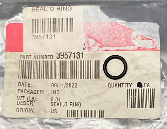 New Genuine Cummins 3957131 Seal, O-Ring