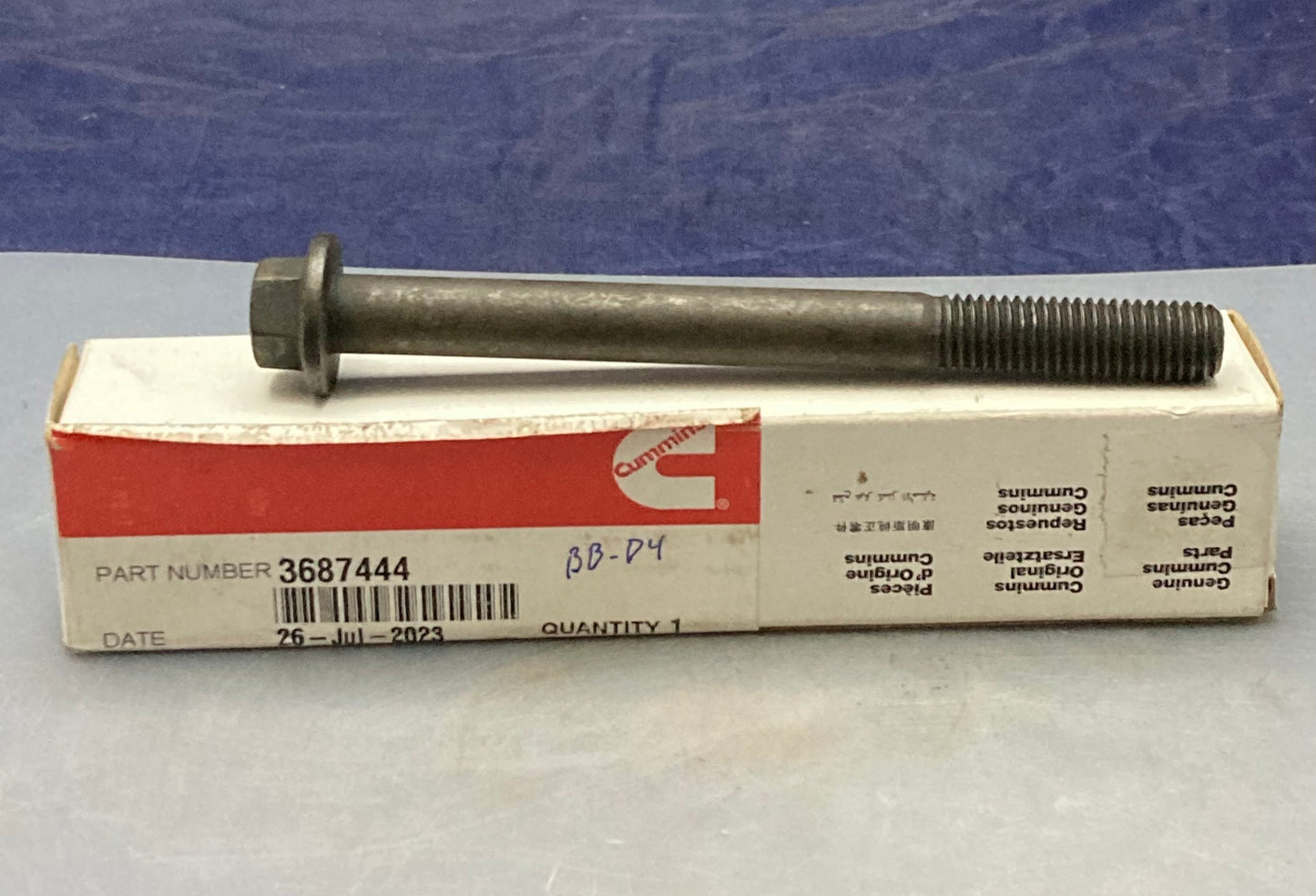 New Genuine Cummins 3687444 Screw Cap Hexagon Flange Head
