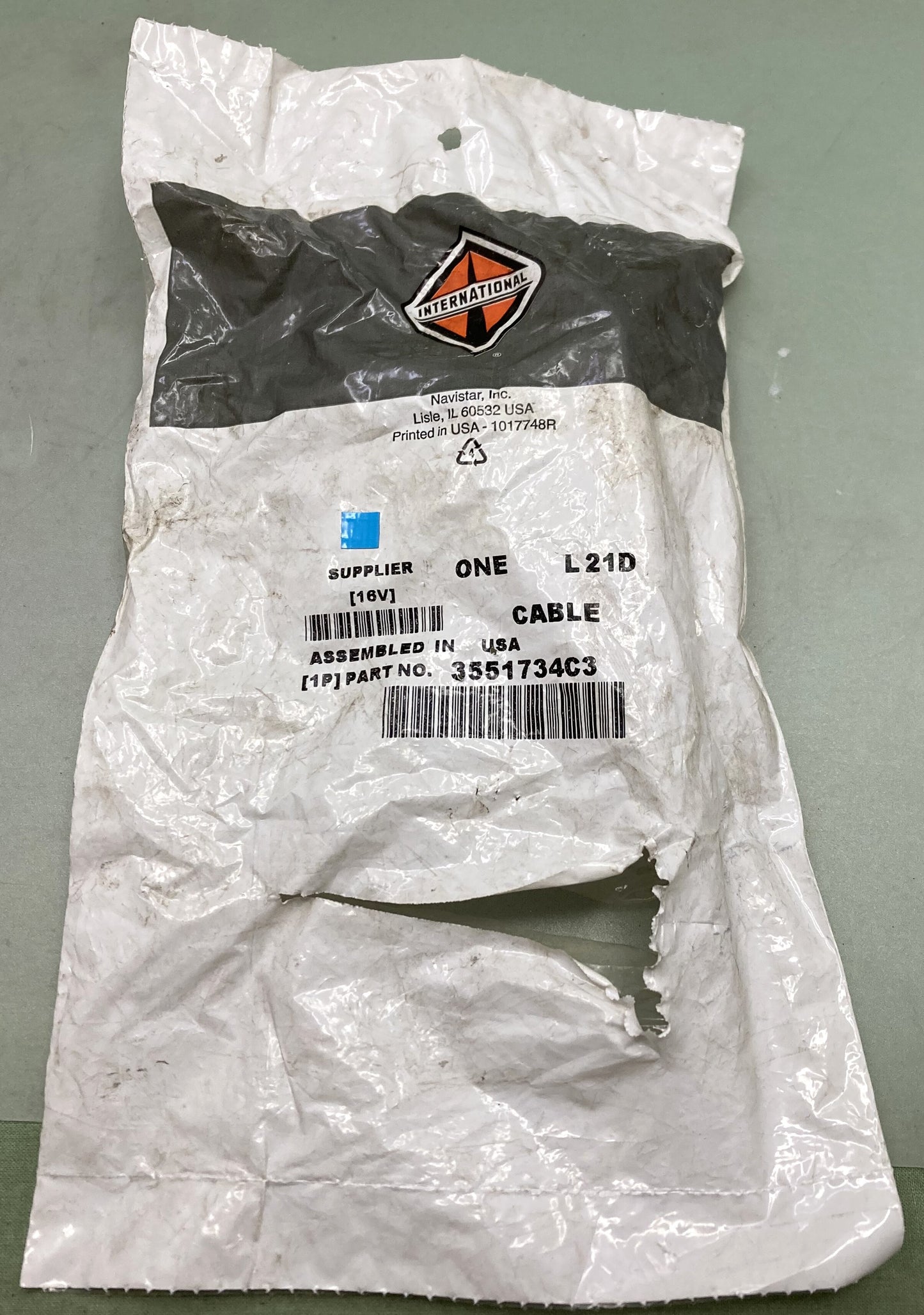 New Genuine International 3551734C3 Hood Safety Cable