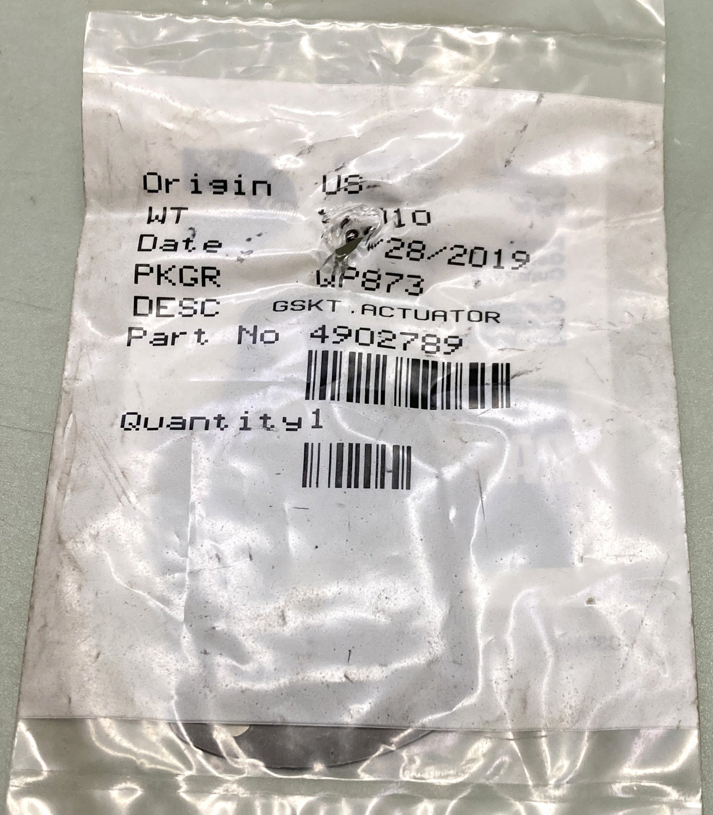 New Genuine Cummins 4902789 Actuator Gasket
