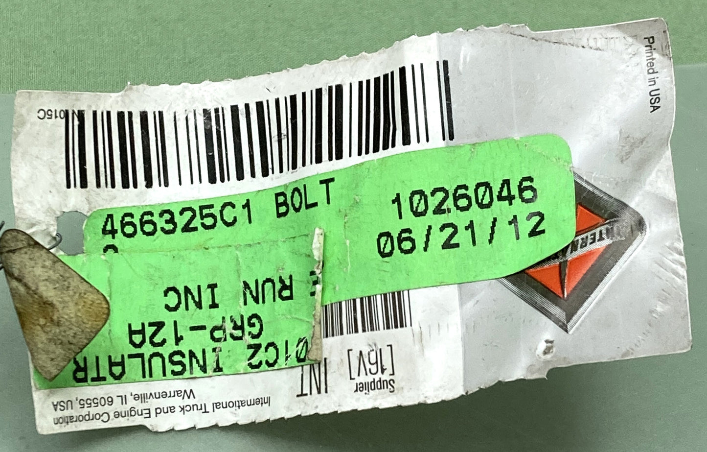 New Genuine International 466325C1 Fuel Tank Strap Bolt