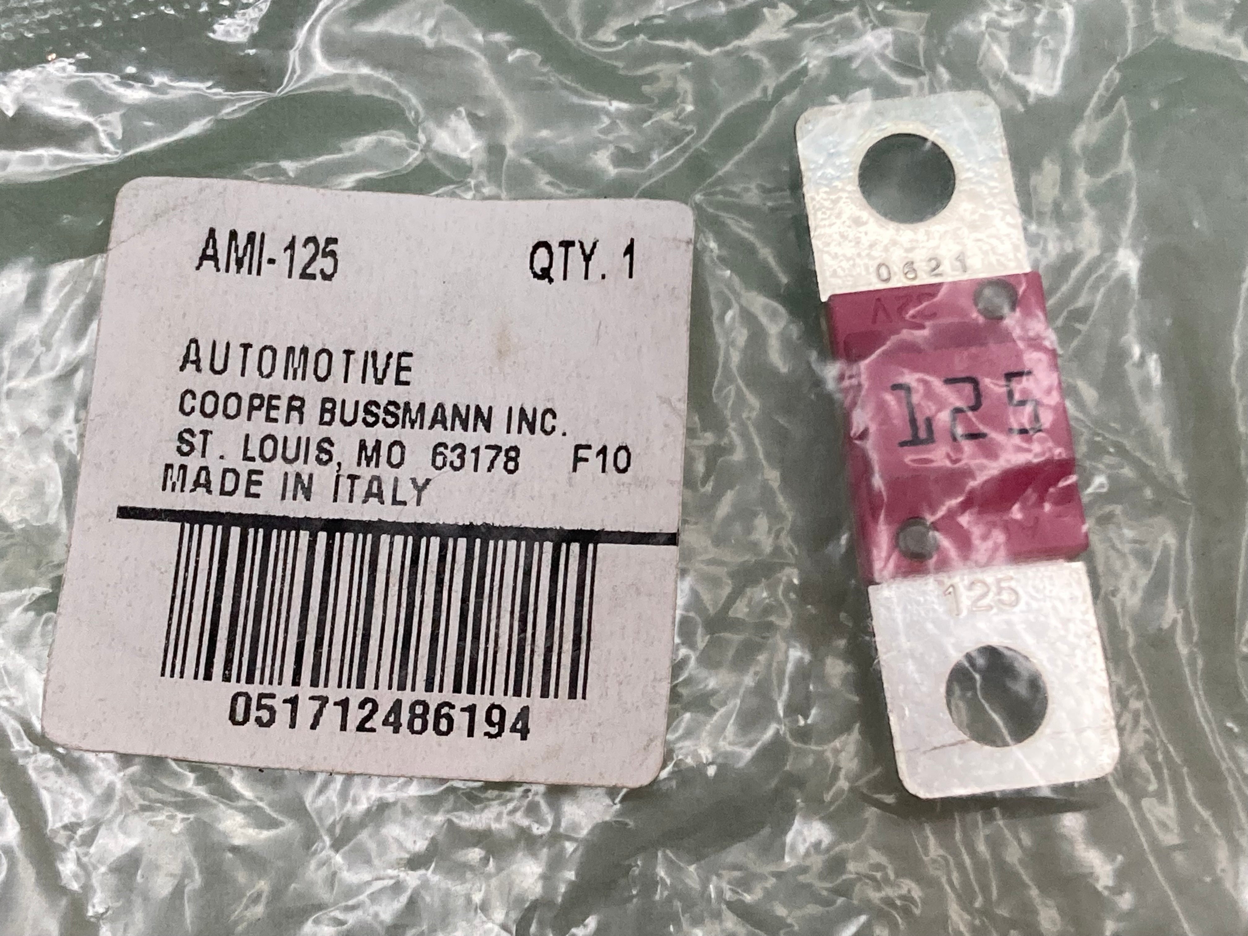 New Genuine Cooper Bussmann AMI-125 125 Amp Bolt On Fuse Ir 1000A- 32V ...