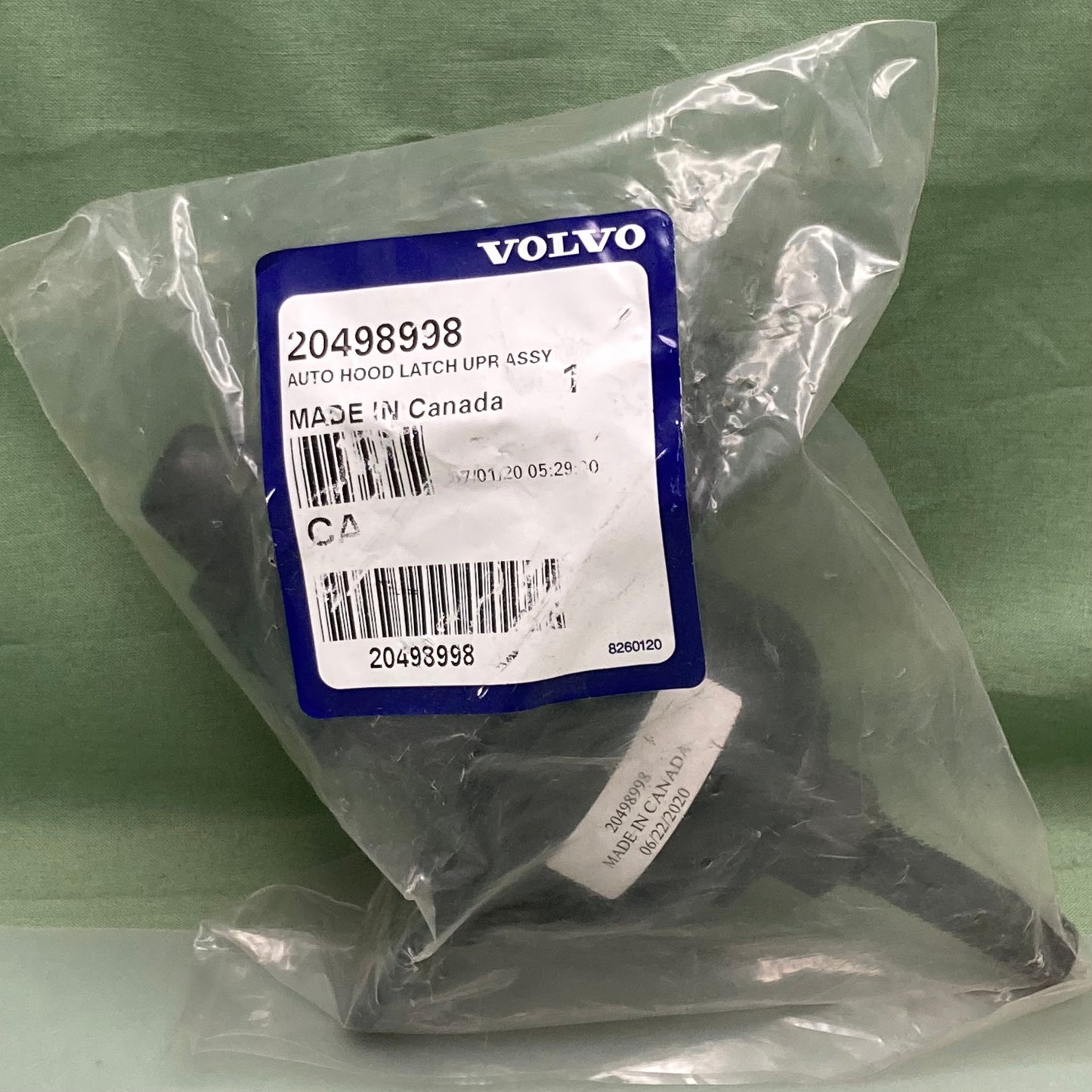New Genuine Volvo 20498998 Auto Hood Latch UPR Assy