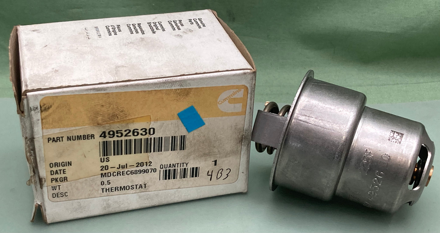 New Genuine Cummins 4952630 Engine Coolant Thermostat