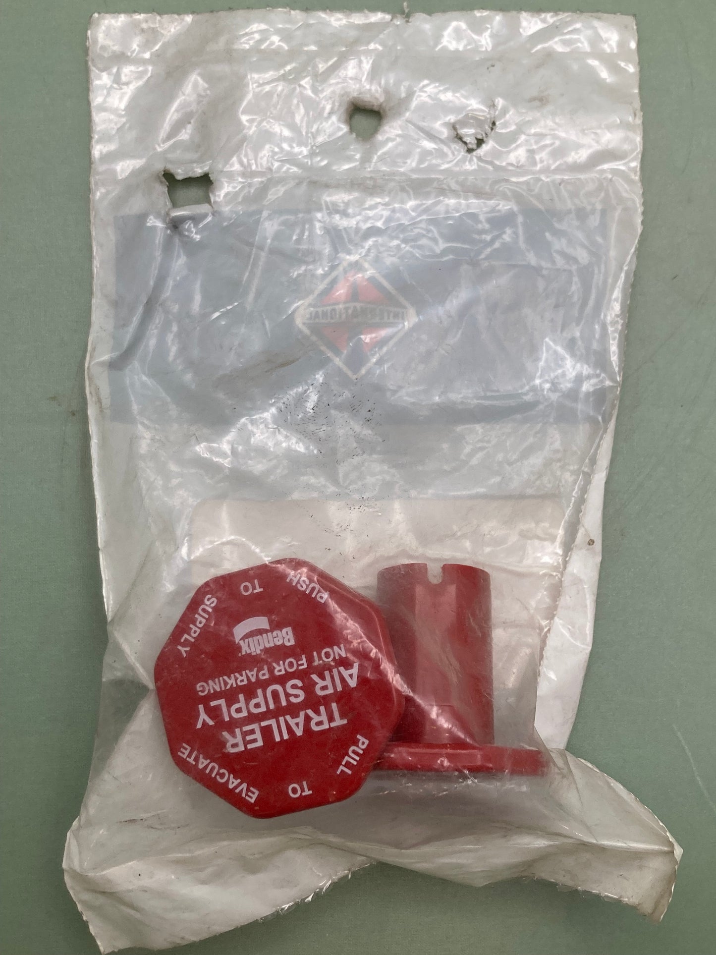 2 Pk New Genuine International BX298817N Brake Valve, Red/Knob