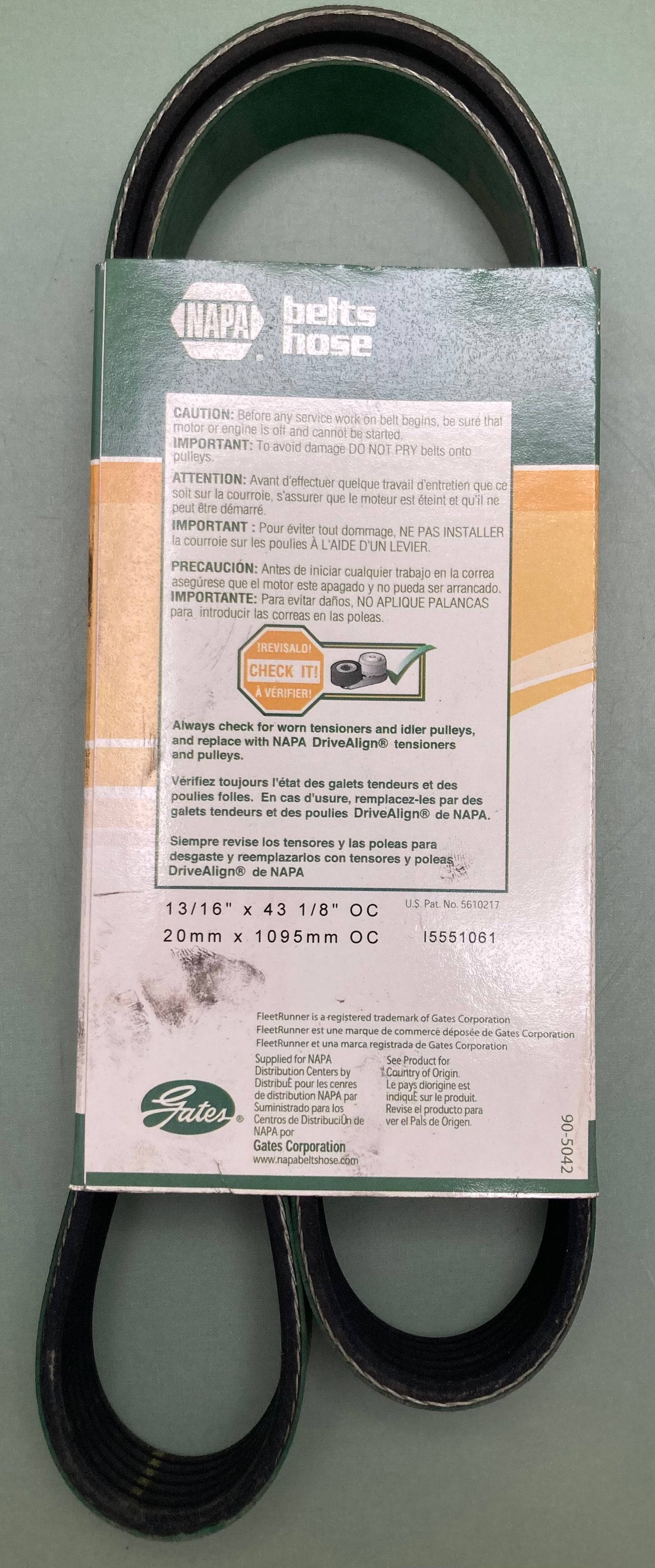New Genuine Fleetrunner 060425HD Serpentine Belt