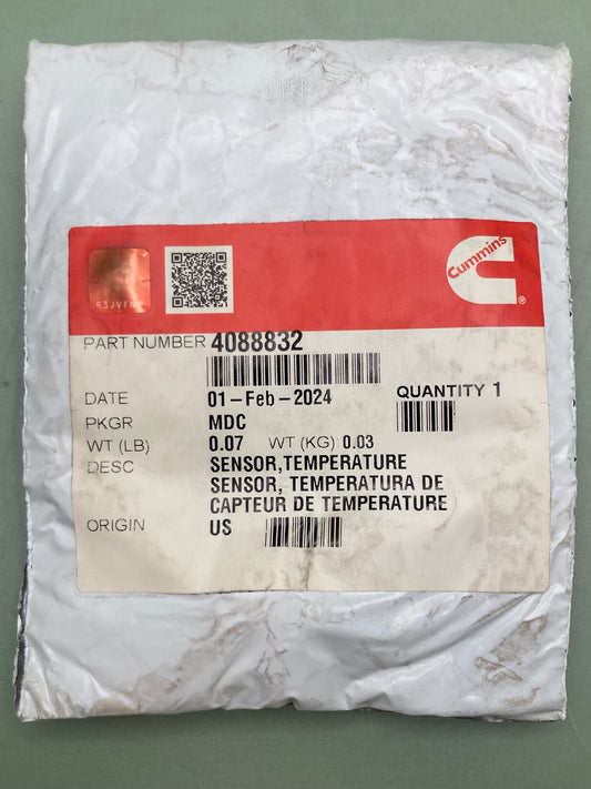 New Genuine Cummins 4088832 Sensor, Temperature