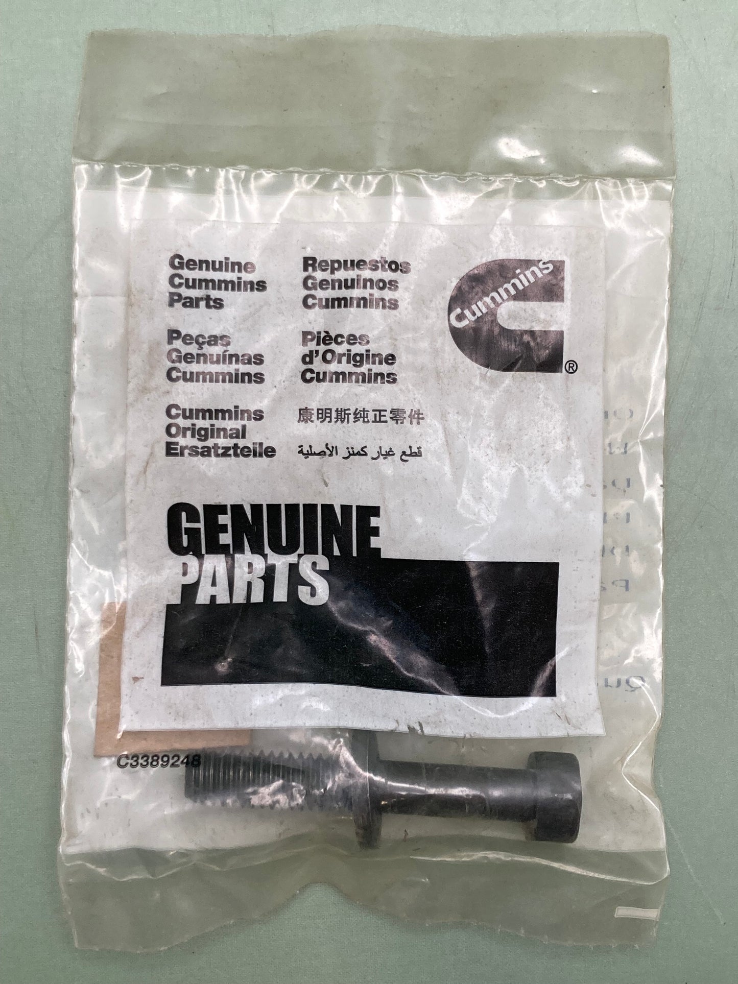 New Genuine Cummins 3040837 Screw, Captive Washer Cap