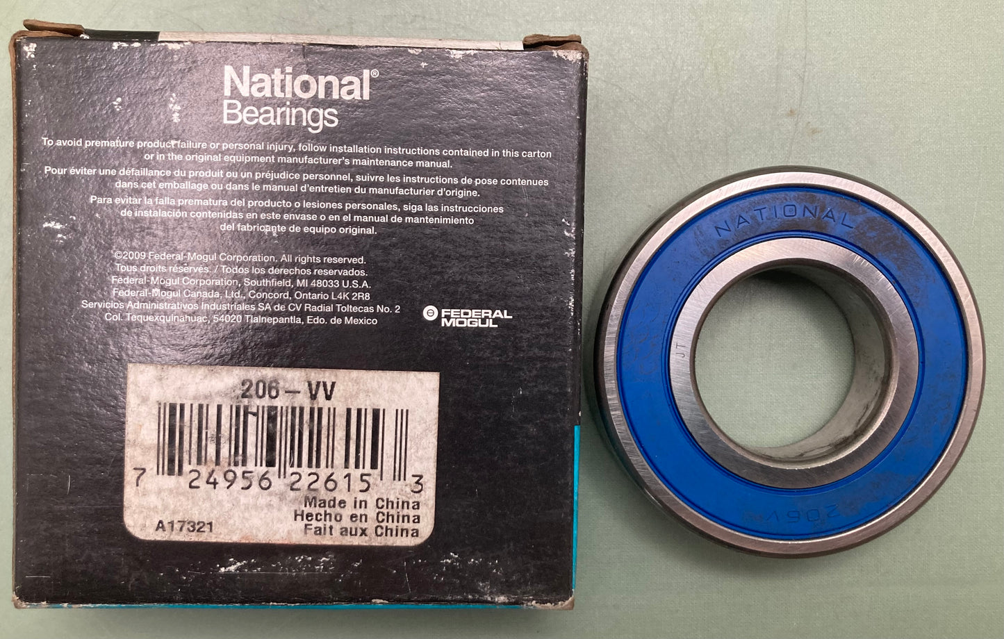 New Genuine National 206-VV Multi-Purpose Bearing