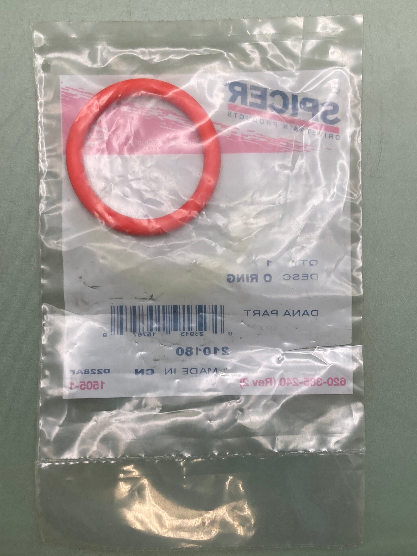 New Genuine Spicer 210180 O-Ring