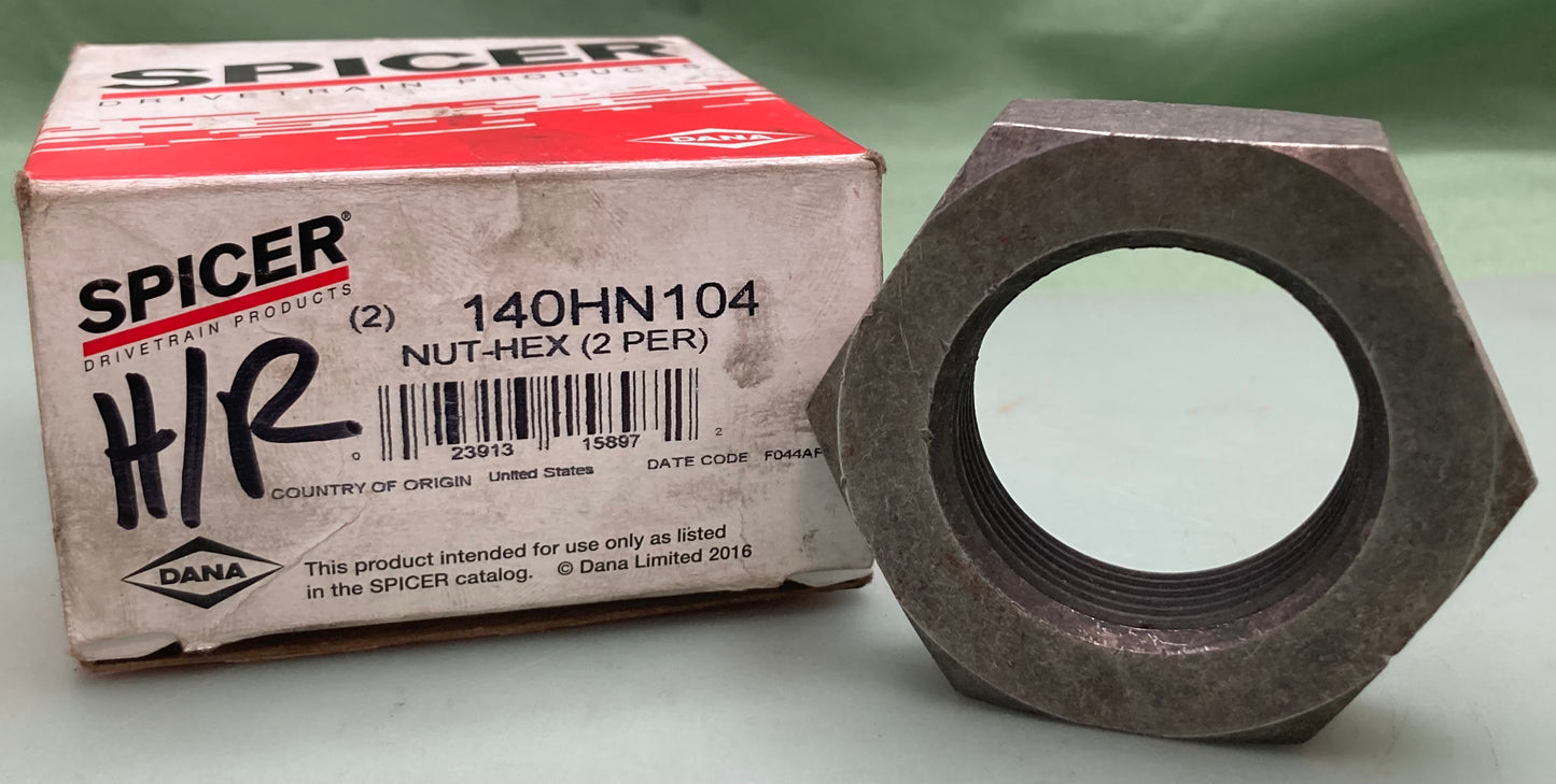 2 Pk New Genuine Spicer 140HN104 Locking Hub Spindle Nut