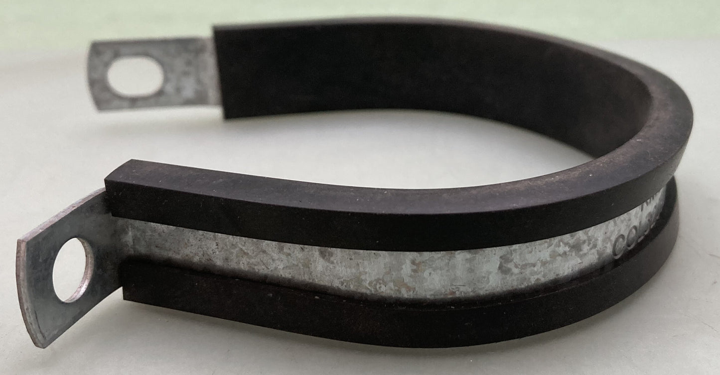 QTY 4 New KMC COL3209Z1 Steel Loop Hose Clamp Rubber Cushioned 2" ID 1/2"