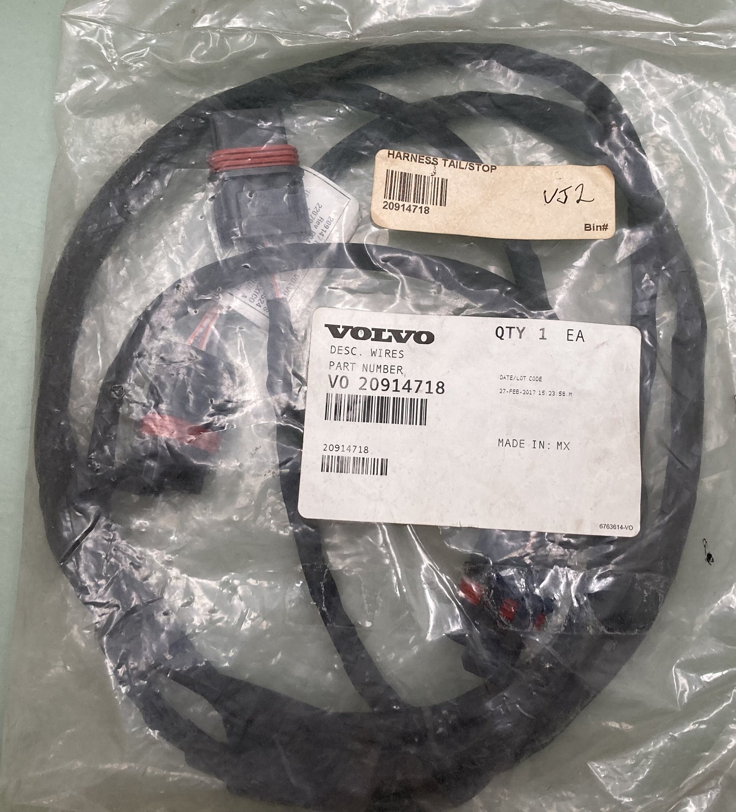 New Genuine Volvo 20914718 Multi-Purpose Wire Cable