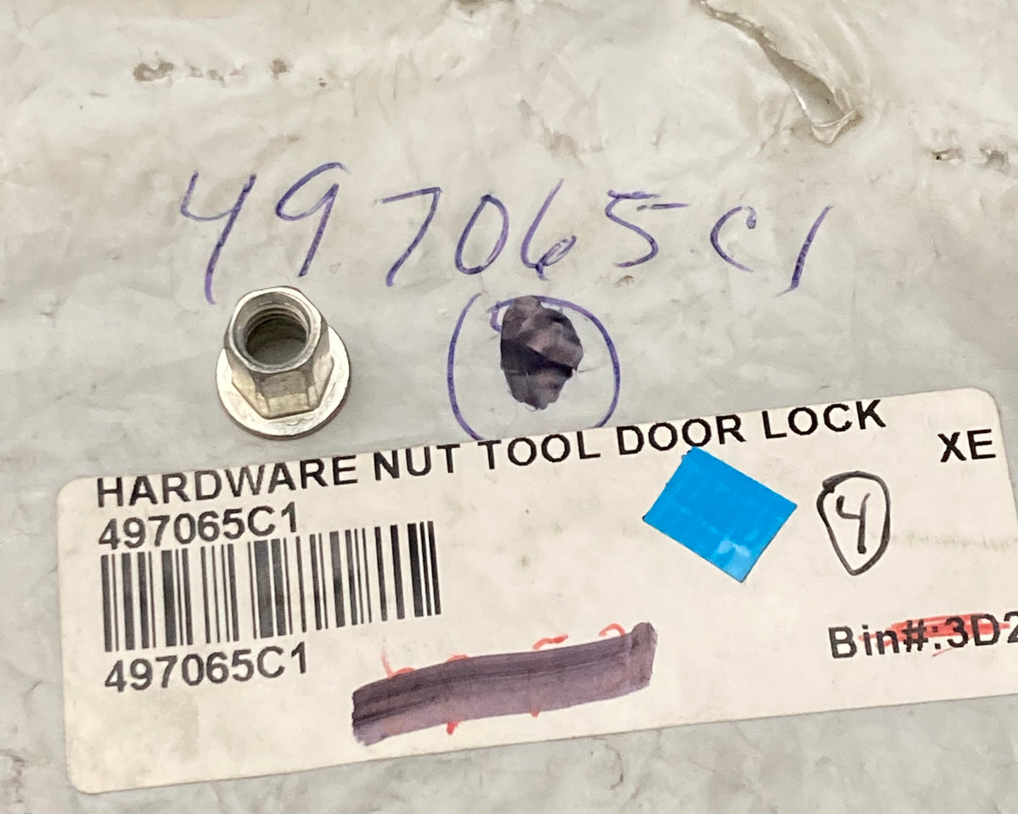 New Replaces International 497065C1 Nut