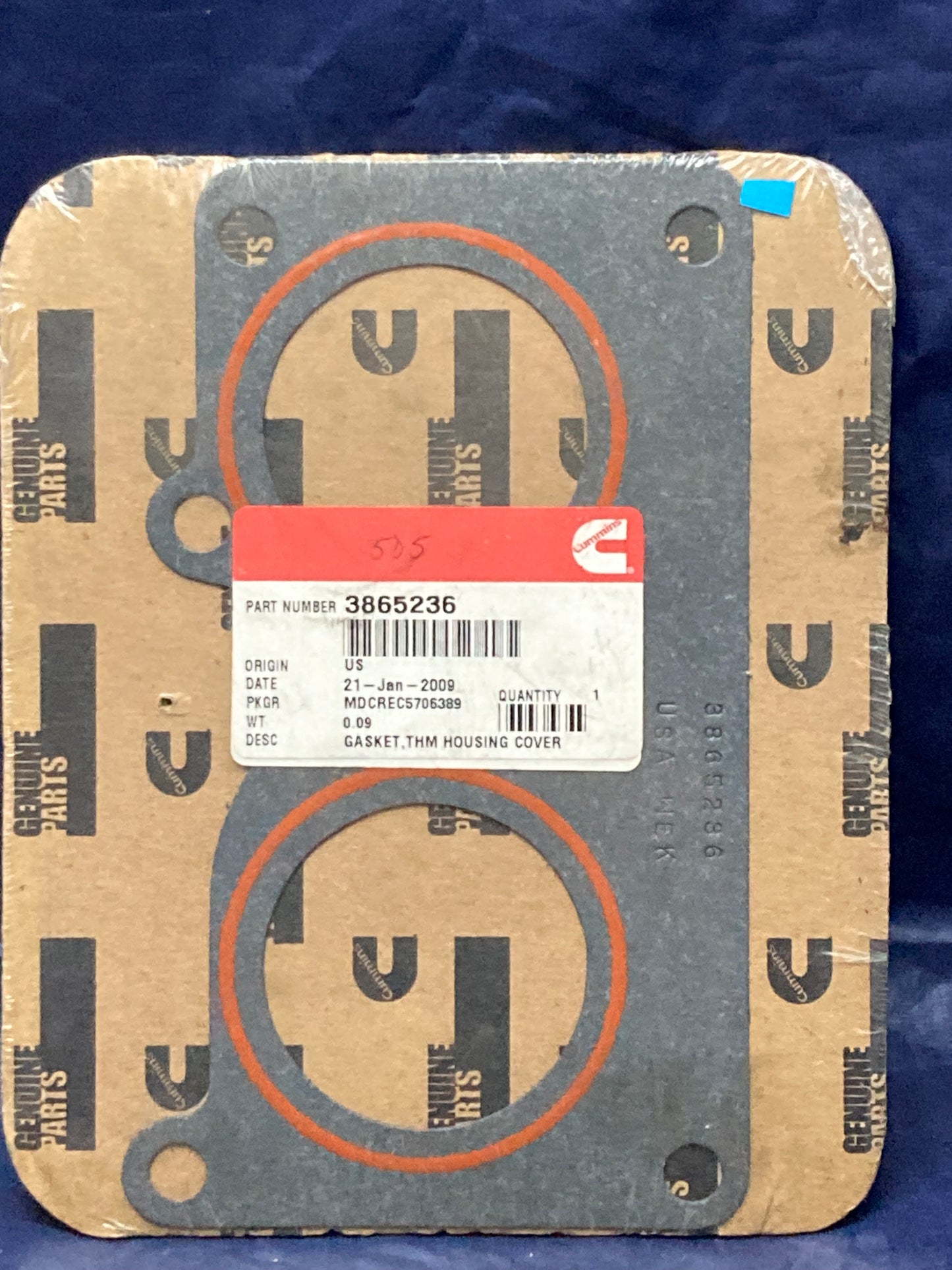 New Genuine Cummins 3865236 Thermostat Housing Gasket