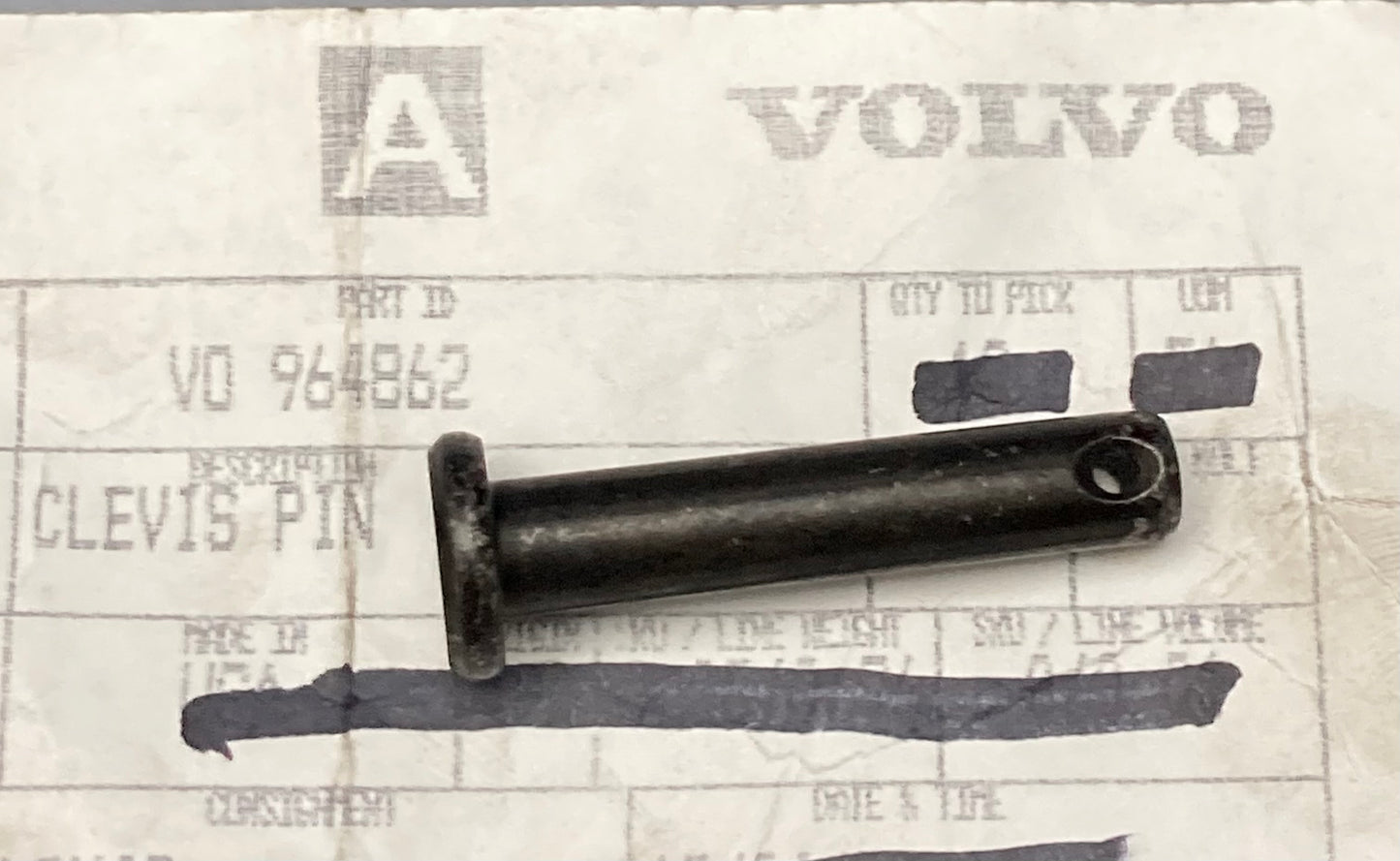 New Genuine Volvo 964862 Clevis Pin