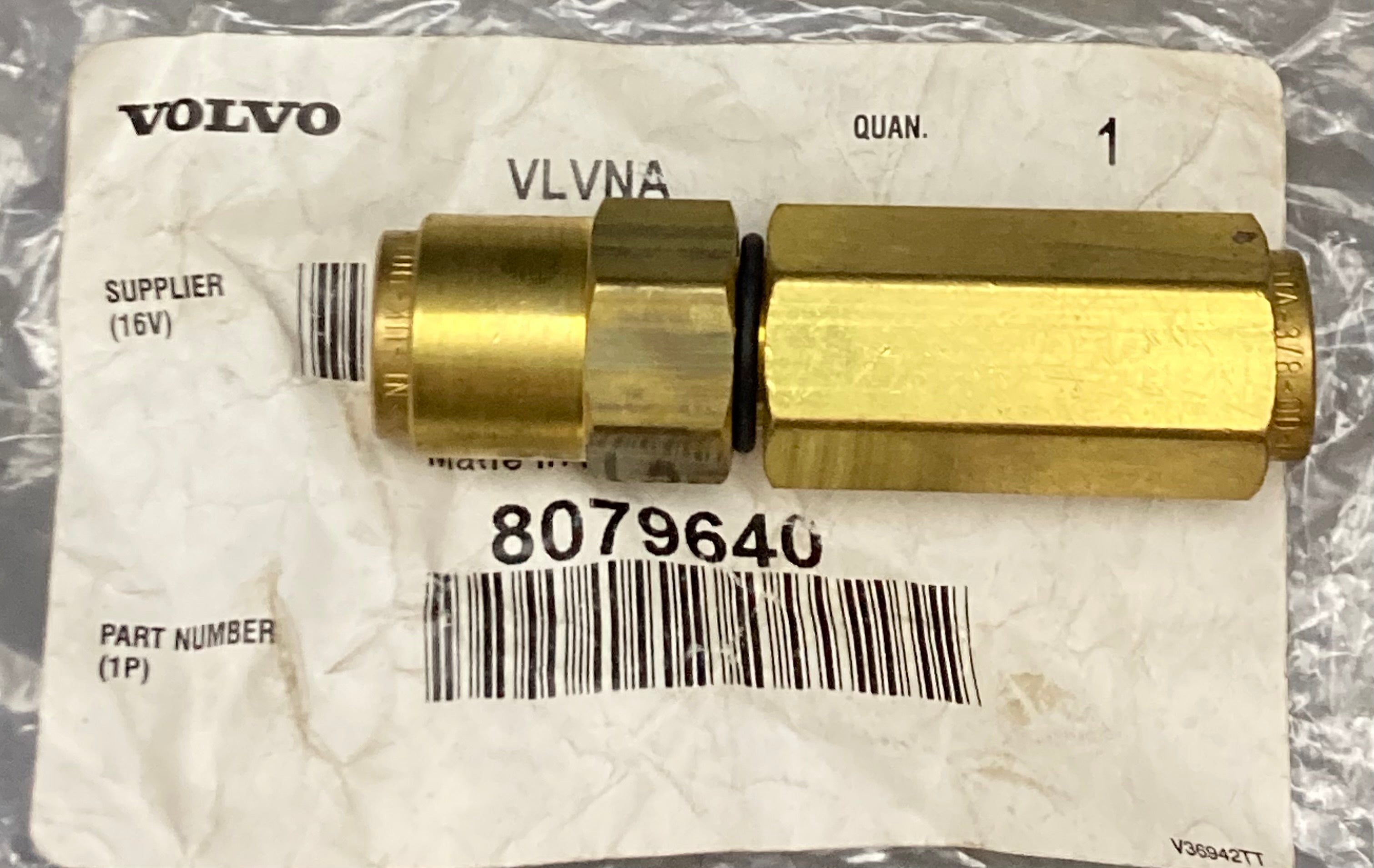 New Genuine Volvo 8079640 Brass PLC Bulkhead Fitting – Merica Truck Parts