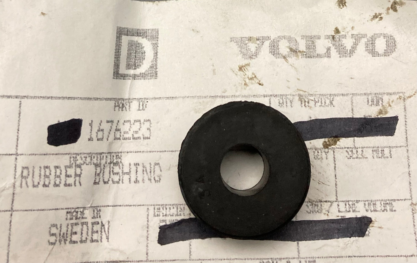 New Genuine Volvo 1676223 Multi Purpose Bushing