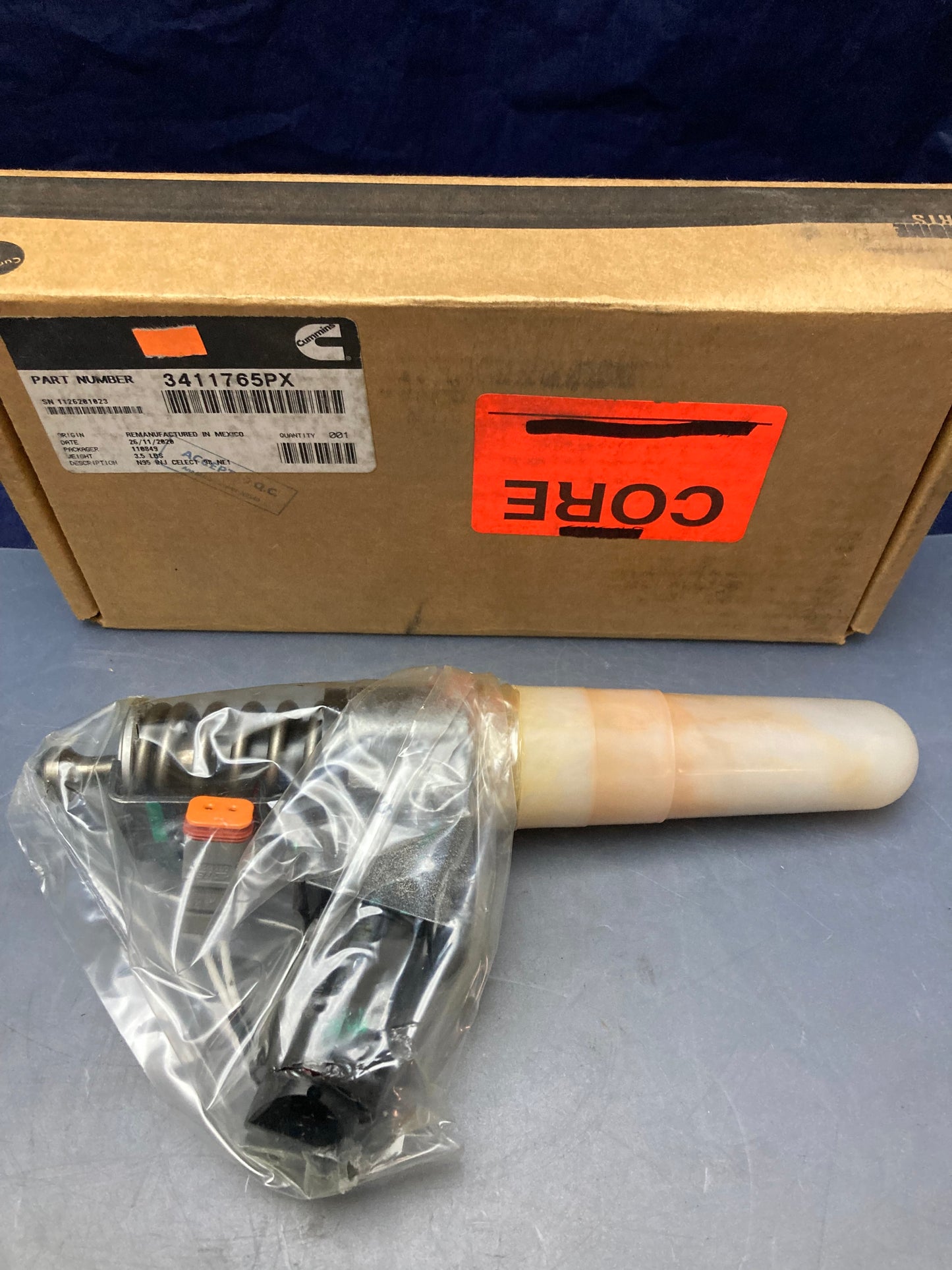 Remanufactured Genuine Cummins 3411765PX Fuel Injector