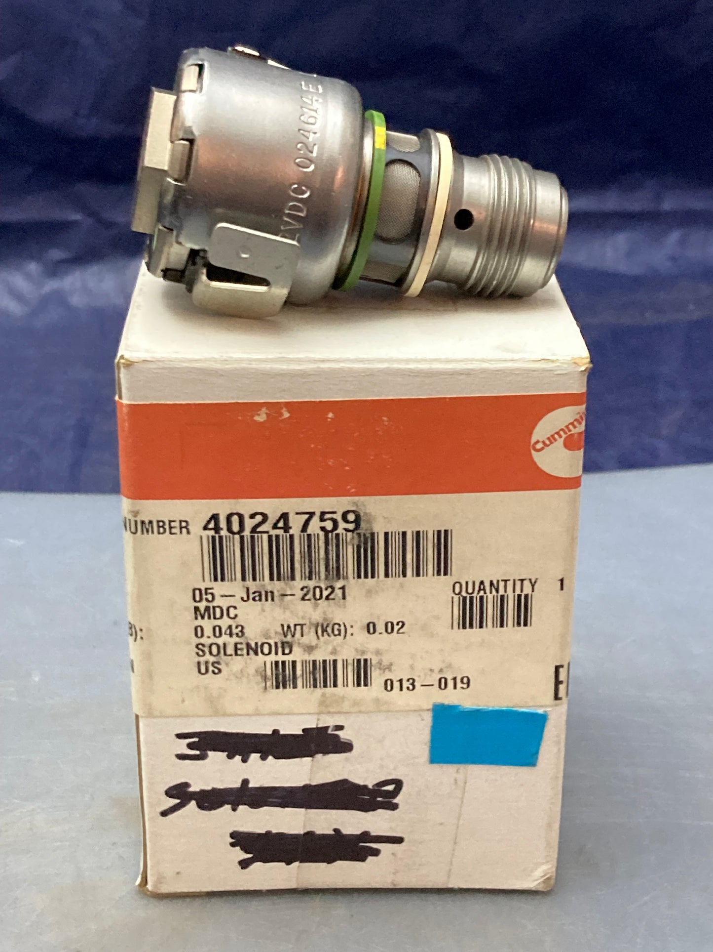 New Genuine Cummins 4024759 Solenoid