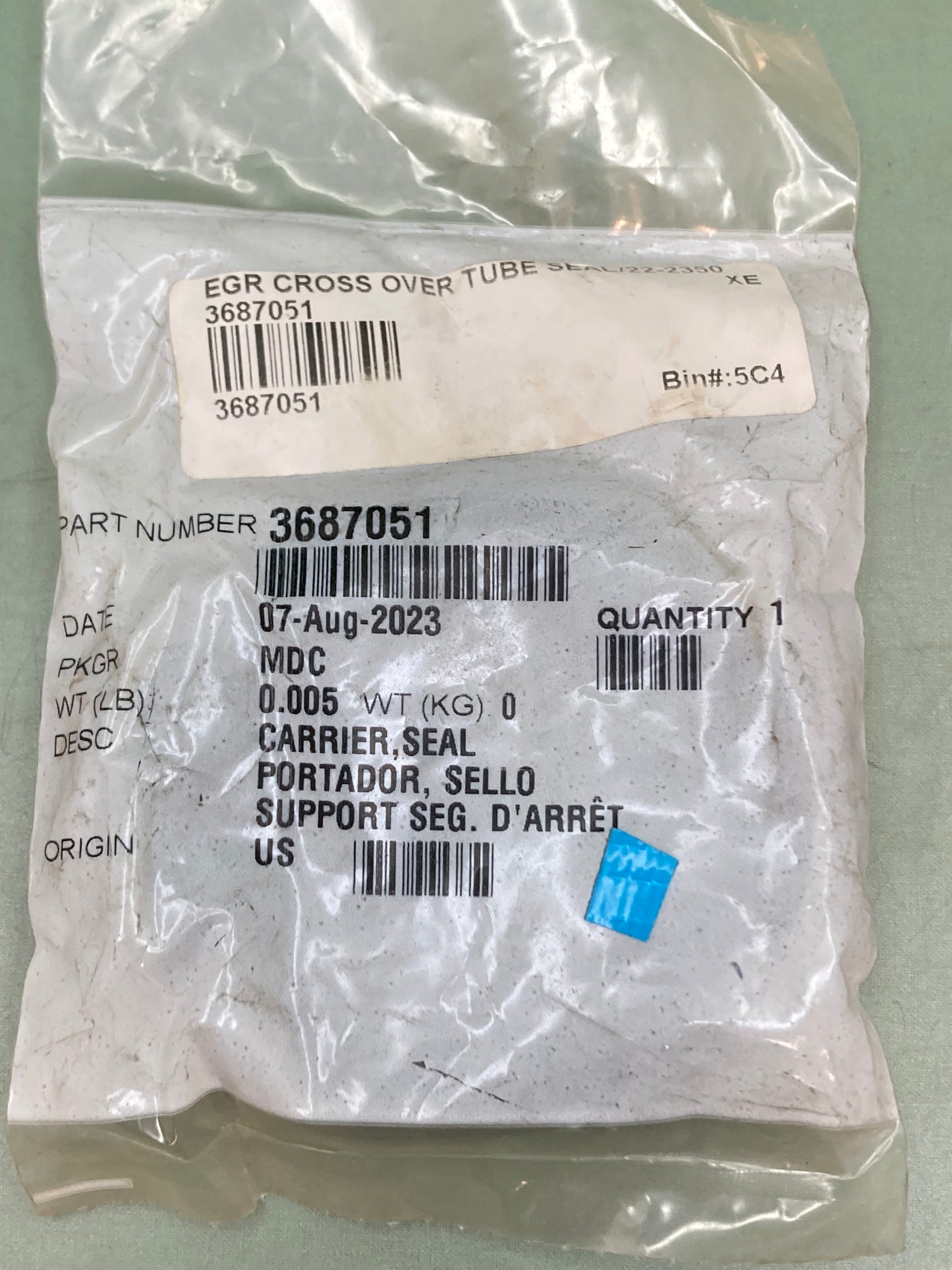 New Genuine Cummins 3687051 Seal Carrier