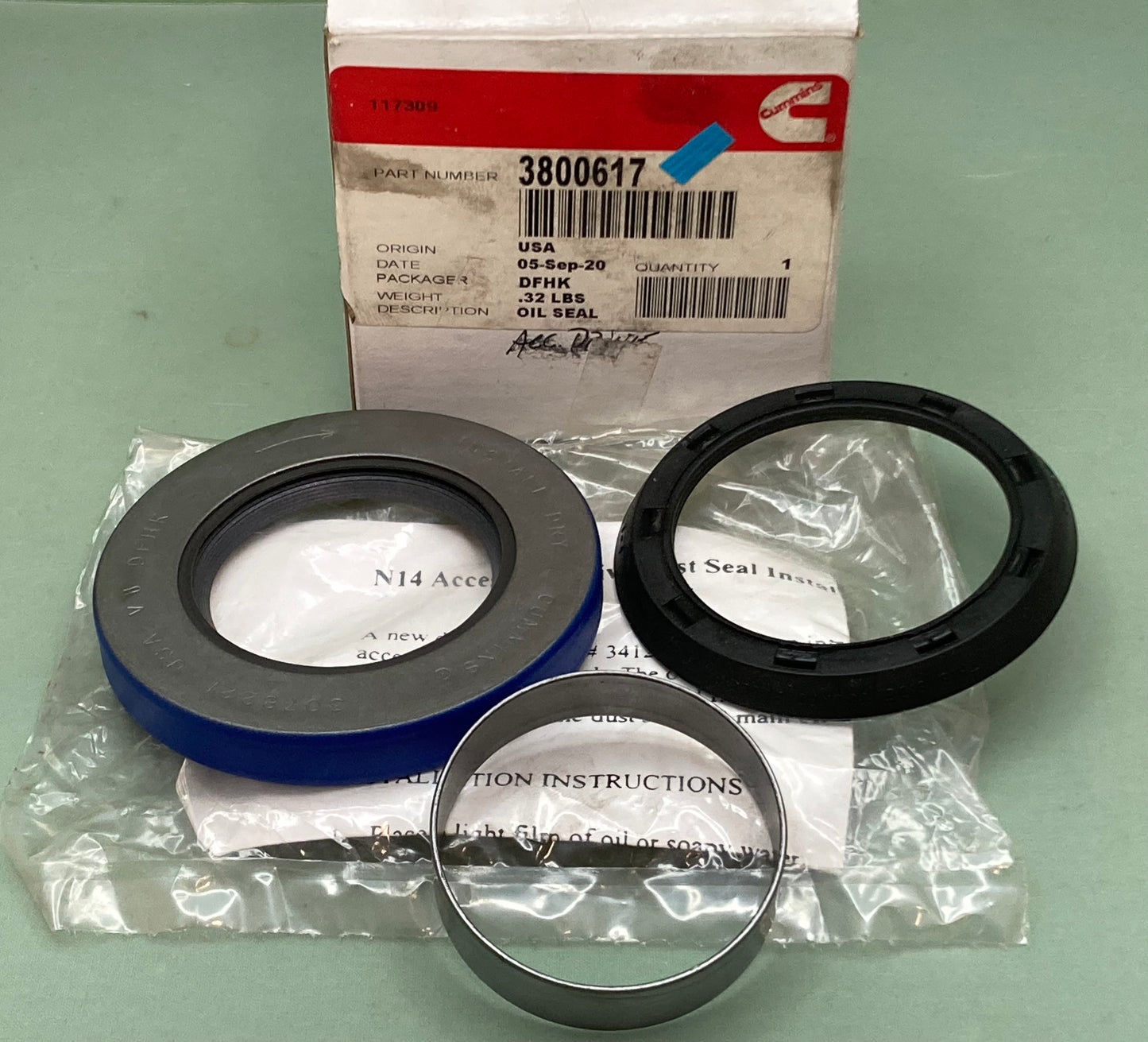 New Genuine Cummins 3800617 Seal Kit Incomplete