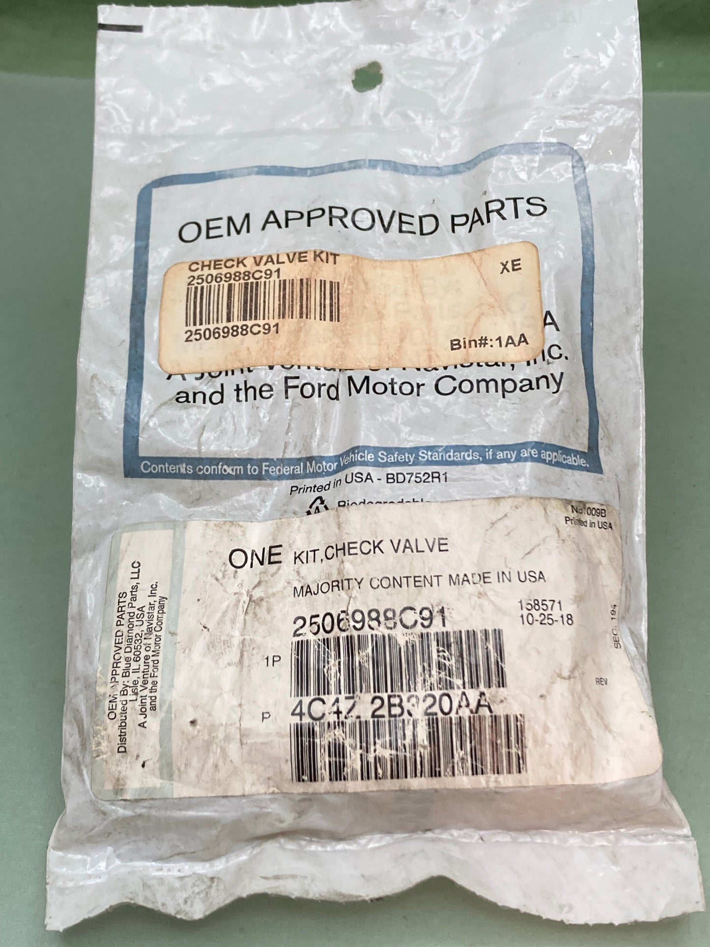 New Genuine International 2506988C91 Air Brake Valve