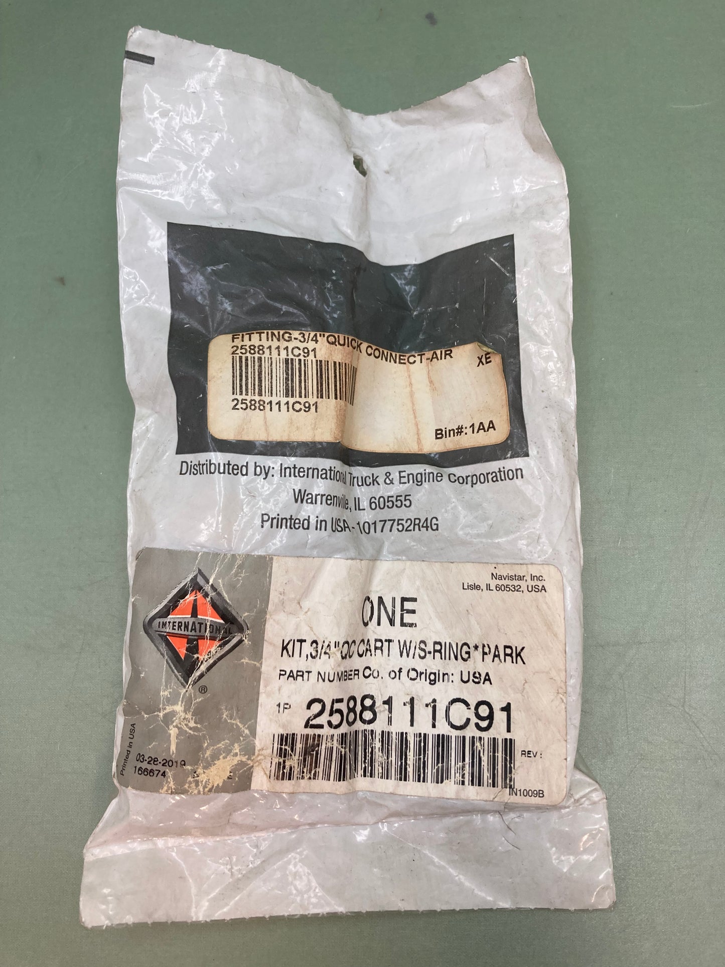 New Genuine International 2588111C91 Air Brake Control Valve