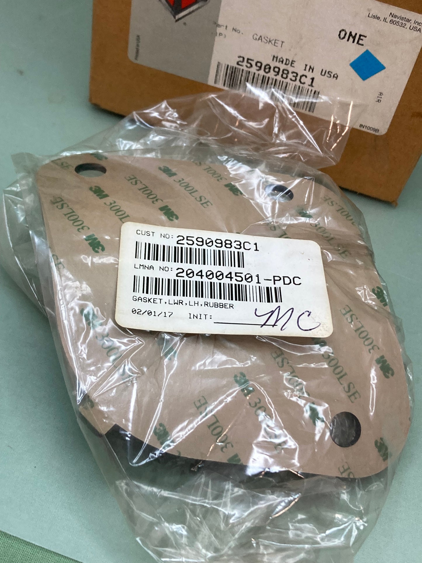 New Genuine International 2590983C1 Gasket