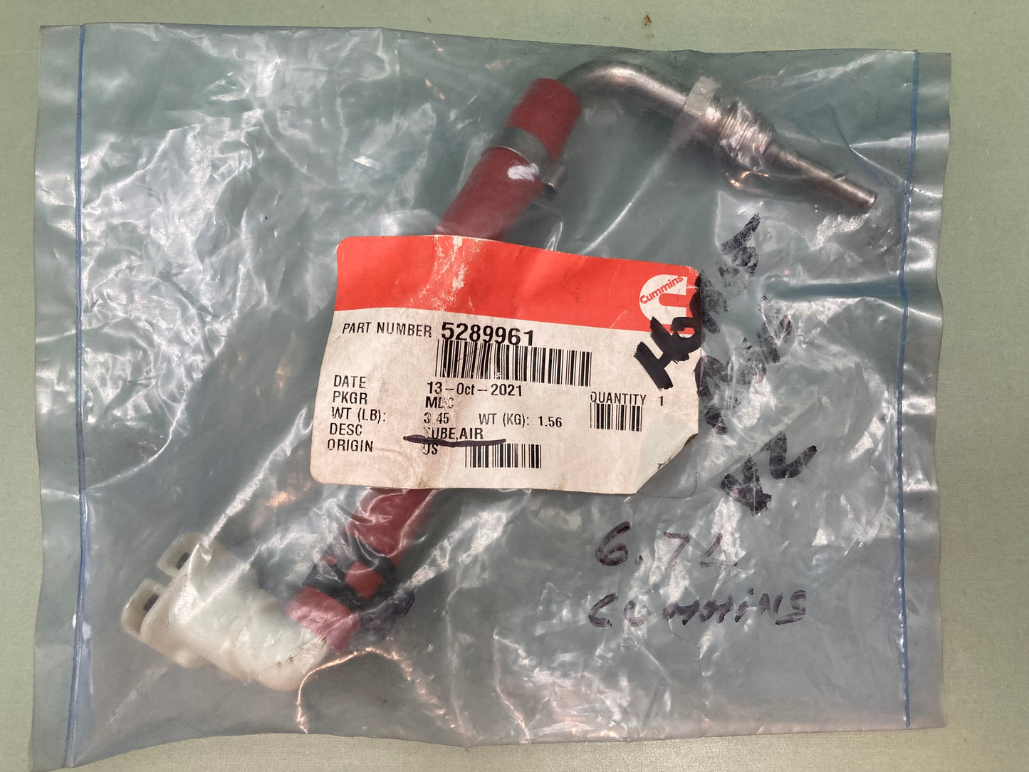 New Genuine Cummins 5289961 Air Tube