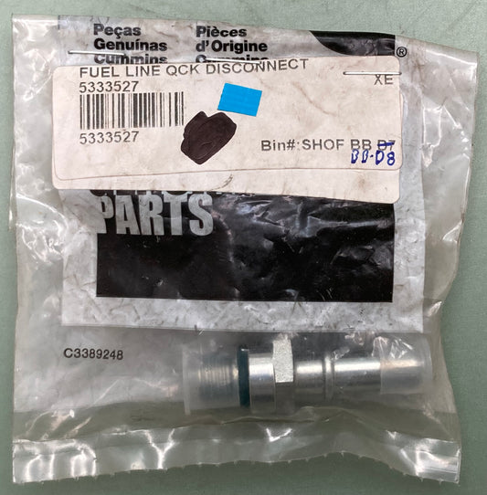 New Genuine Cummins 5333527 Fuel Line Quick Disconnect