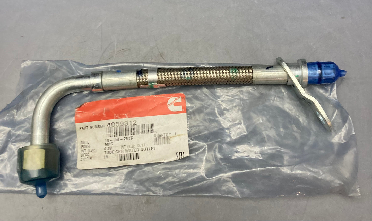 New Genuine Cummins 4059312 Water Outlet Tube