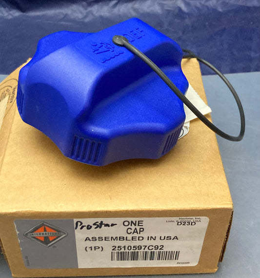 New Genuine International 2510597C92 Cap w/ Tether for DEF