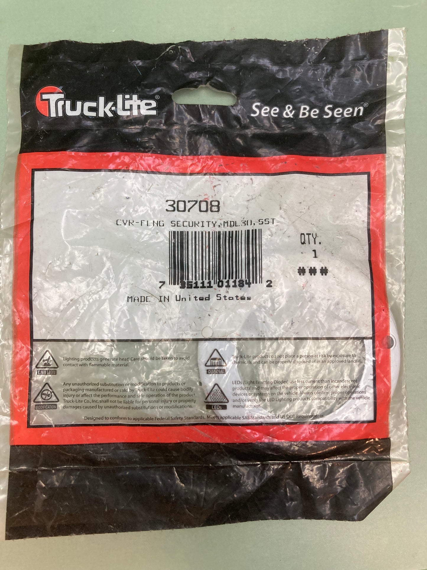 New Genuine Truck Lite 30708 Lamp Flange Cover