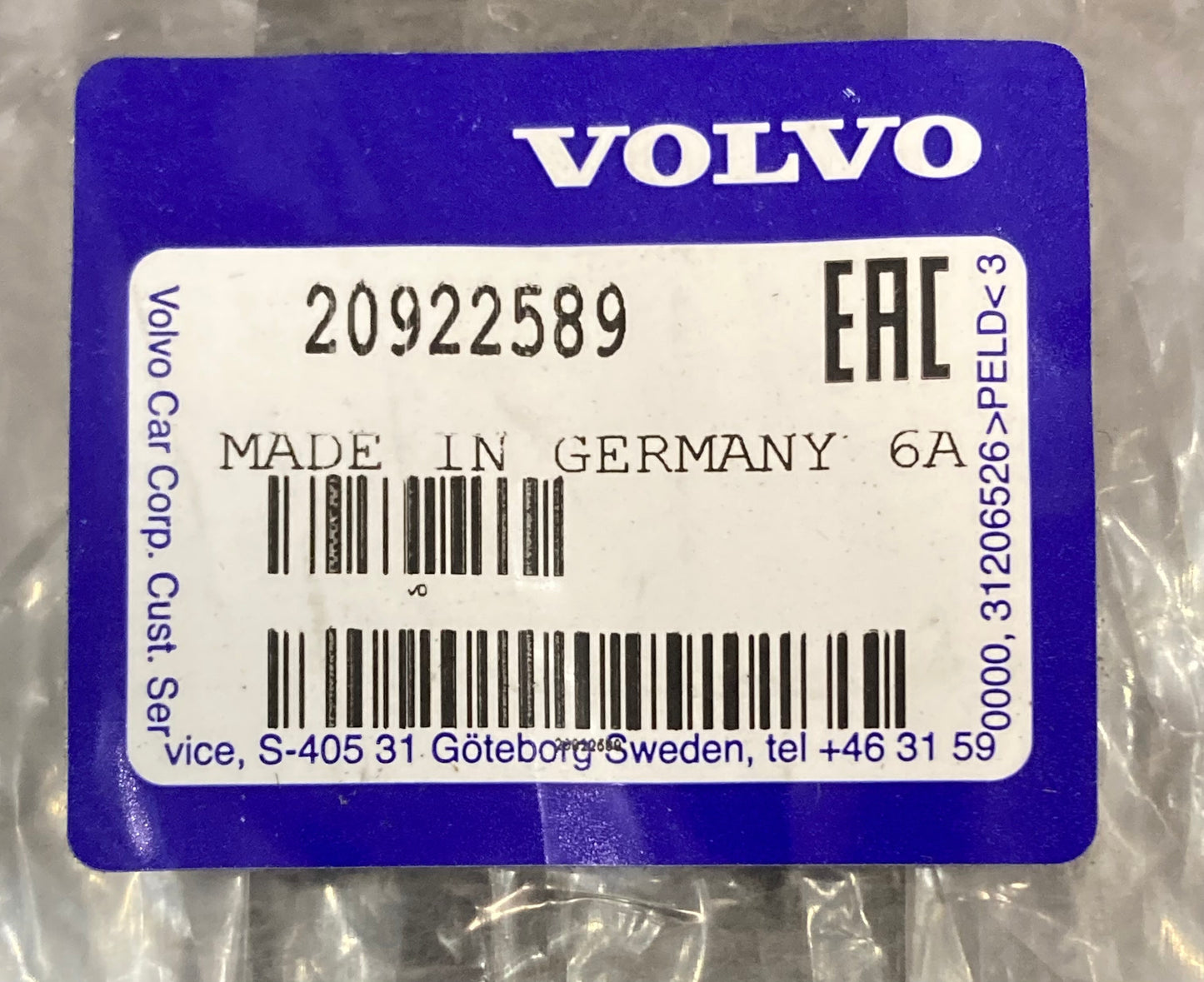 New Genuine Volvo 20922589 Door Lock Cable
