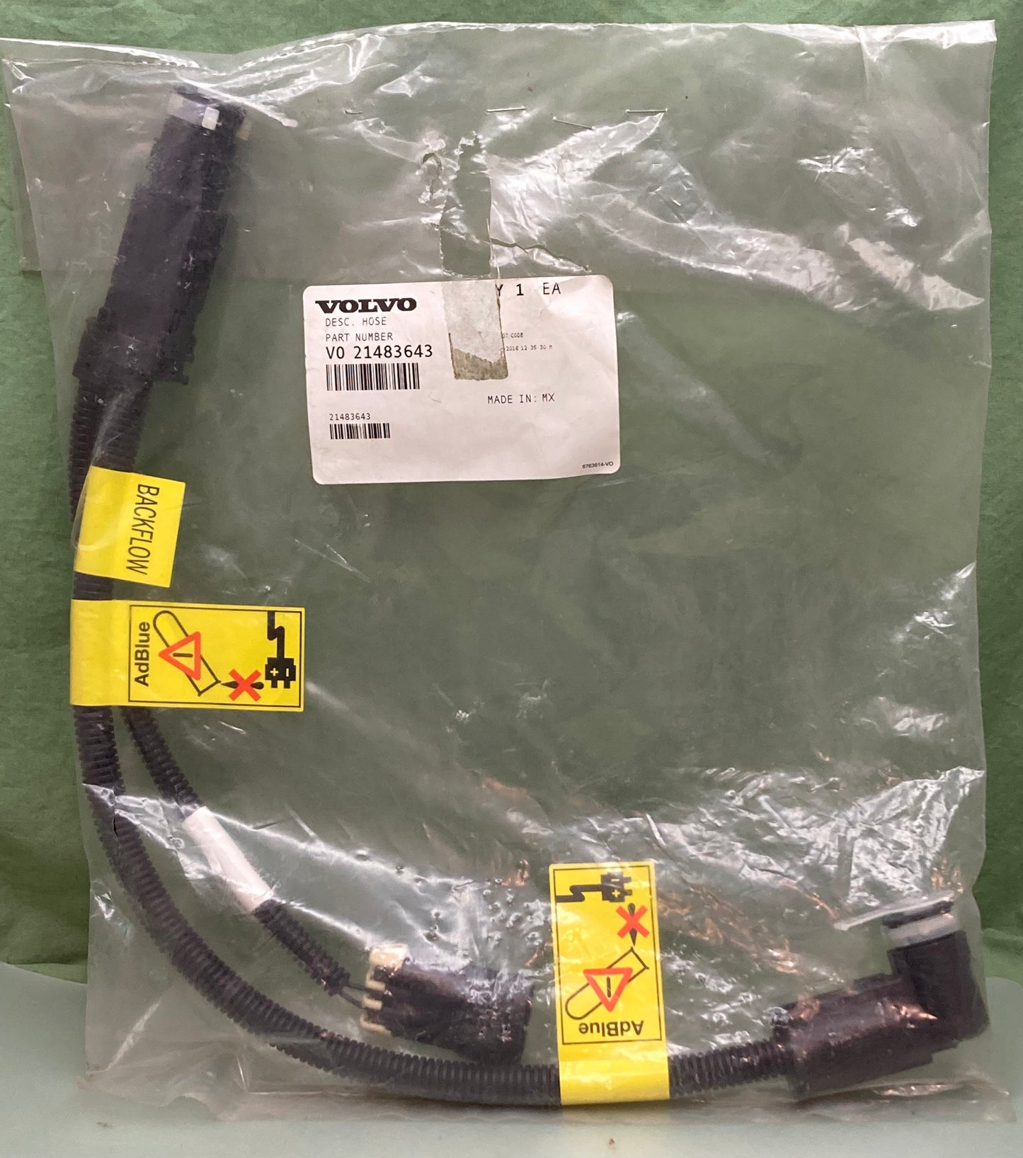 New Genuine Volvo 21483643 Multi Purpose Hose