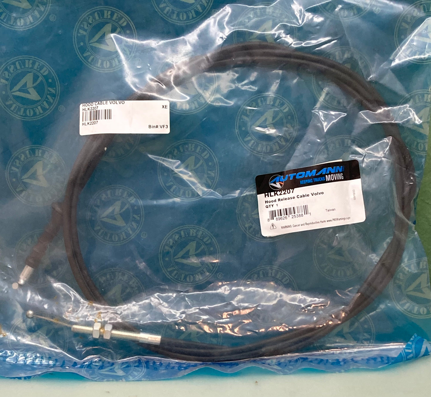 New Genuine Automann HLK2207 Hood Release Cable for Volvo