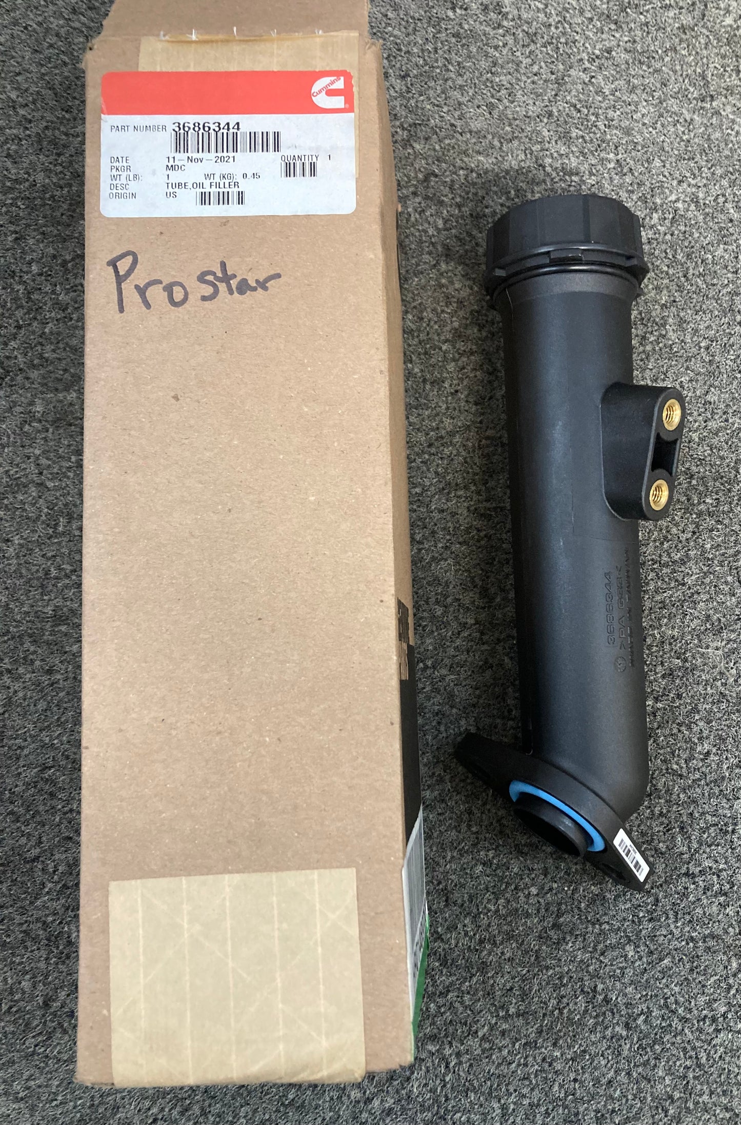 New Genuine Cummins 3686344 Oil Filler Tube