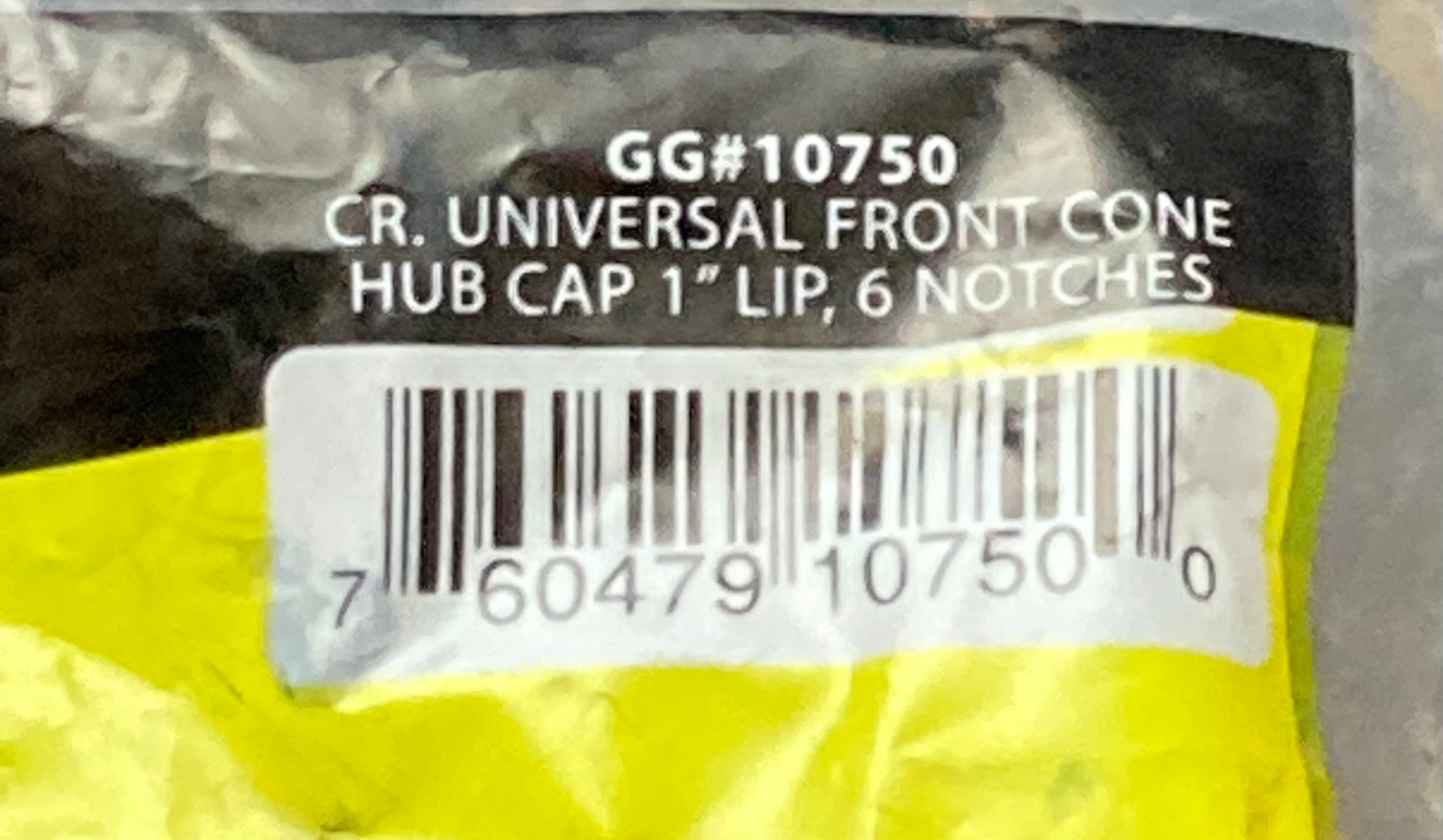 Grand General 10750 Universal Cone Front Hub Cap New Genuine