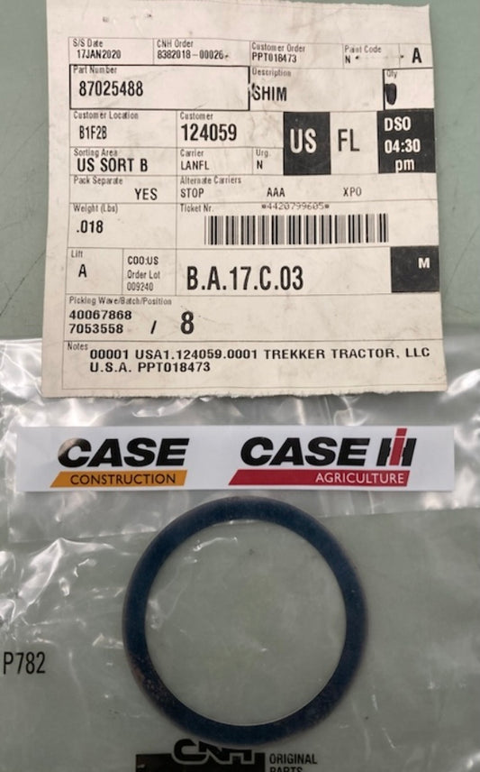 CNH 87025488 Shim New Genuine