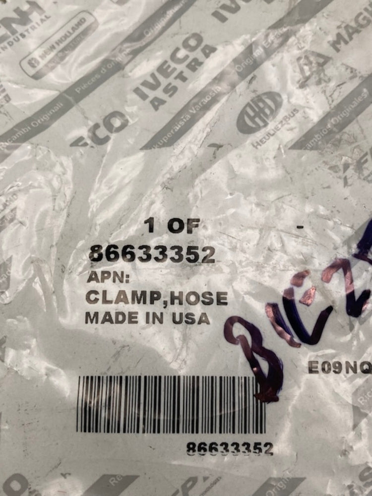 CNH Industrial 86633352 Clamp Hose New Genuine