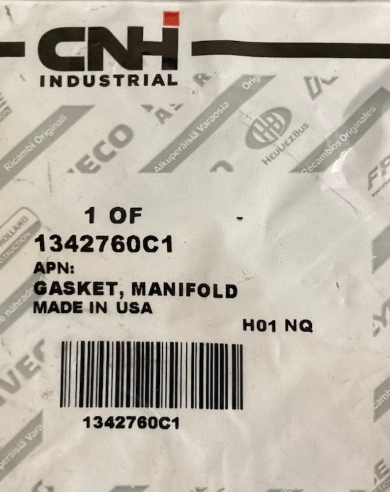 CNH Industrial 1342760C1 Gasket Manifold New Genuine
