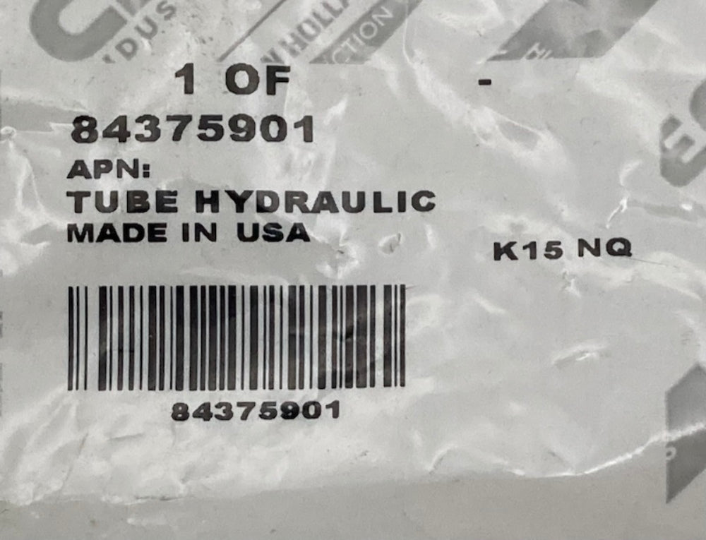 CNH Industrial 84375901 Tube Hydraulic New Genuine