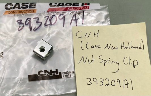 CNH  393209A1 Nut Spring Clip New Genuine