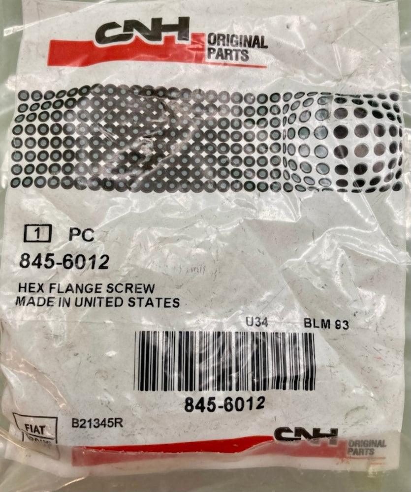 Qty 2 CNH Industrial 845-6012 Hex Flange Screw New Genuine