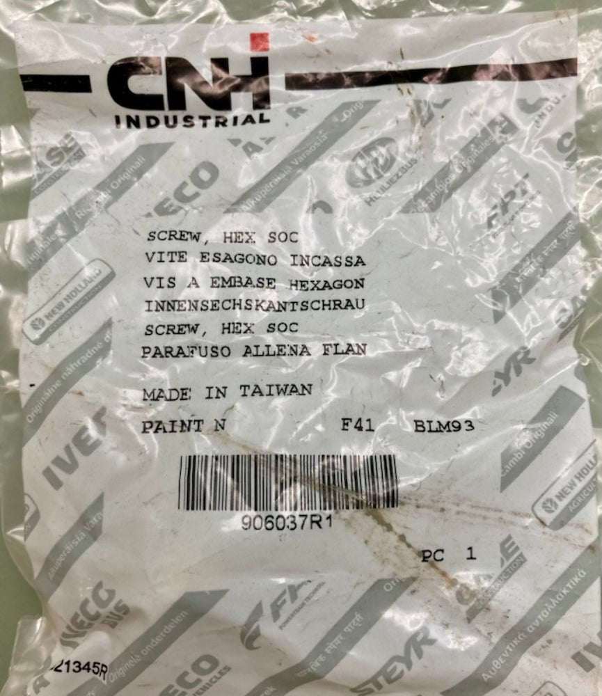 CNH Industrial 906037R1 Hex Screw New Genuine