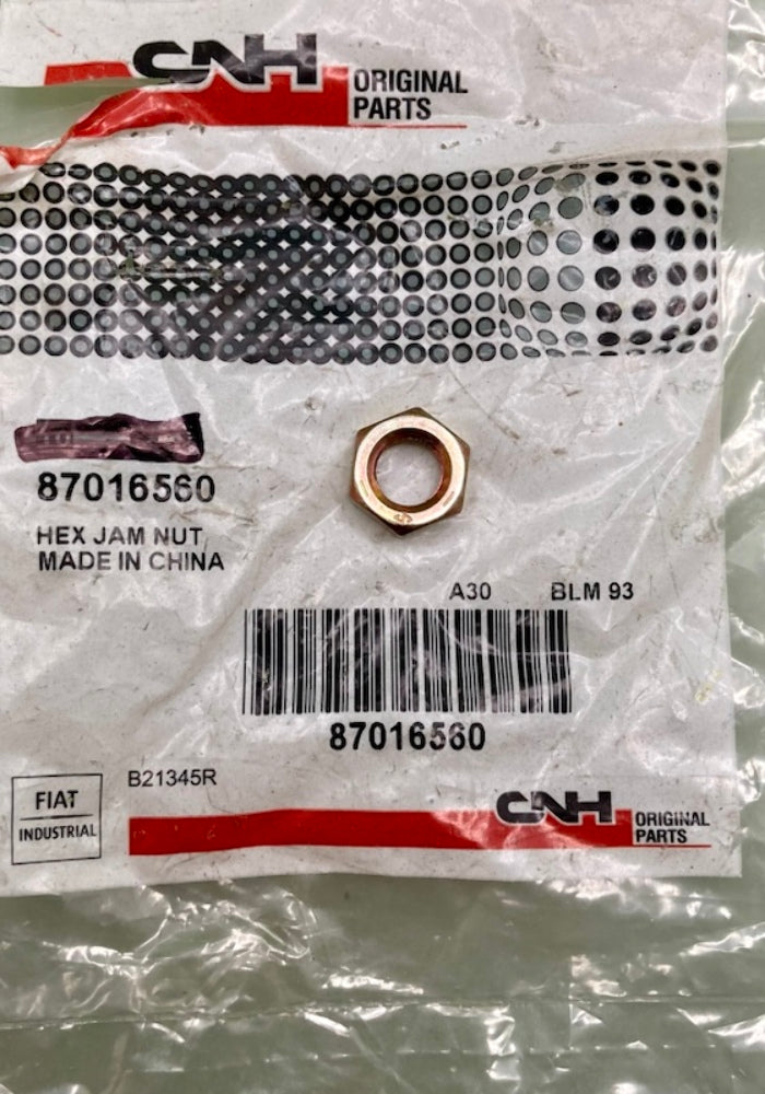CNH Industrial 87016560 Hex Jam Nut New Genuine