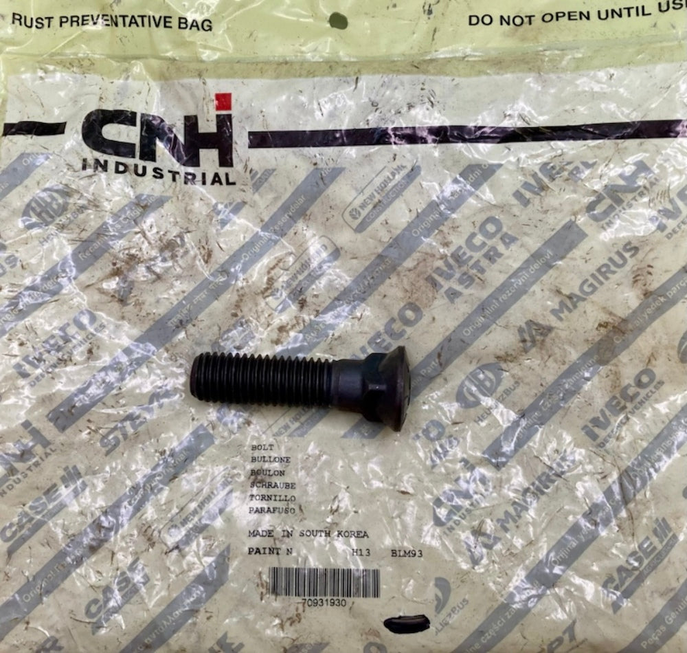 CNH Industrial 70931930 Bolt  New Genuine